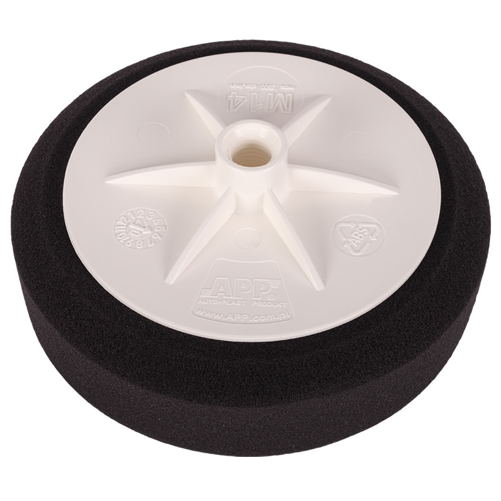 Круг (губка) полірувальний чорний м'який Ø150мм М14 50мм APP, 080125 Киев - изображение 1