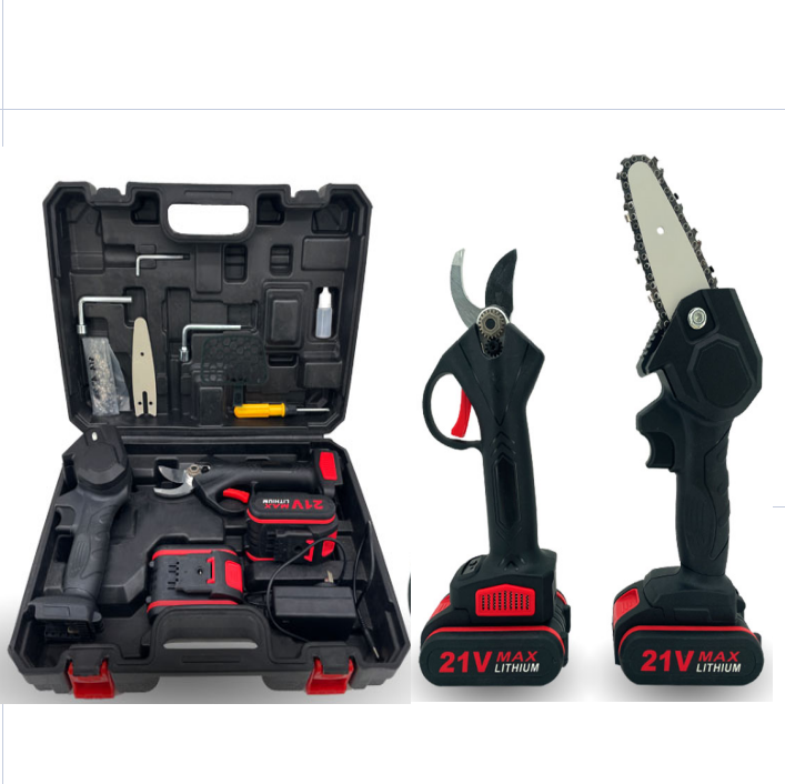 Набор мини пила на 6 дюймов и секатор + 2 аккумулятора и кейс Киев - изображение 7