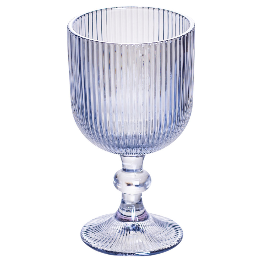 Набір келихів для вина 6 (шт) по келихи під вино 300 (мл) на ніжці келихи винні Блакитний HP7115BL Київ - фото 2