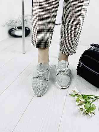 Sothby 's Сліпони жіночі Sothby 's K-378/3 срібні (весна-літо, шкіра натуральна) (3305) 36р.38р Коломыя