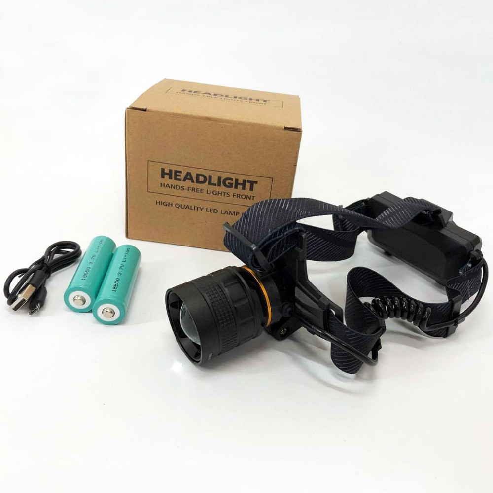 Фонарь на голову для бега Bailong BL-8076-2-GT100, Головной фонарь аккумуляторный светодиодный мощный WJ-31 Львов - изображение 1