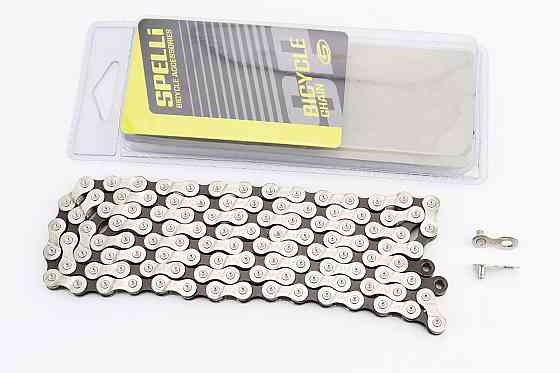 Ланцюг приводний 1/2х3/32х114L 8 швидкостей, сріблясто-чорний SCH-800 Киев