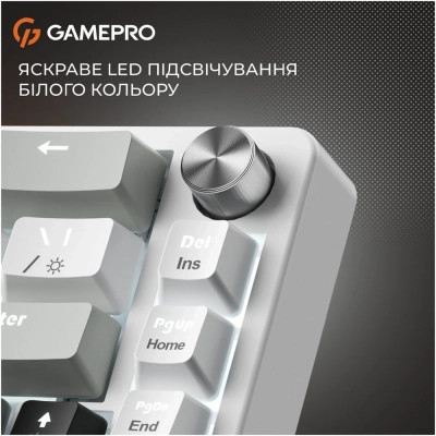 Клавиатура GamePro Genesis Silverlight MK116 USB UA Grey (MK116) Винница - изображение 3