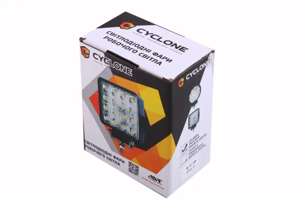 Фара денного світла 118*126*60м Cyclone 16 Epistar 3W/3200лм/6000К (розсіяний ближнем) Вінниця - фото 3
