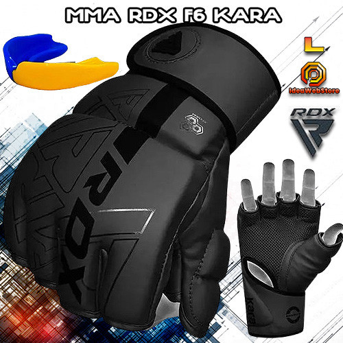 Рукавички для ММА змішаних єдиноборств рукопашного бою чорні RDX F6 KARA Matte Black розмір L Київ - фото 8