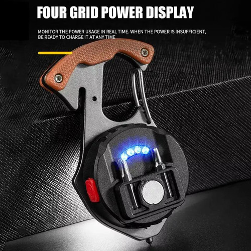 Фонарь для кемпинга W5143-COB, Белый, Жёлтый, Красный, multitool, Li-Ion, магнит, карабин Днепр - изображение 6