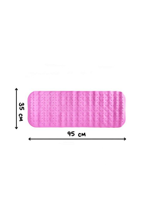 Детский антискользящий коврик для ванной с массажным эффектом 35*95 см XXL Mumlove Розовый Киев - изображение 3