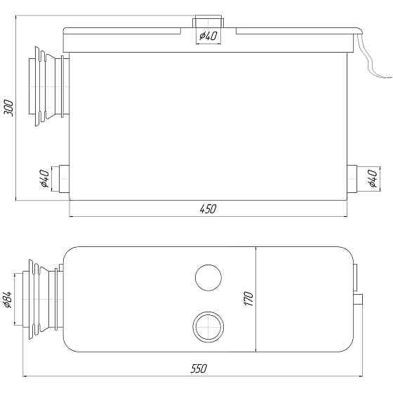 Каналізаційна установка VOLKS pumpe WC500-2 Тернополь