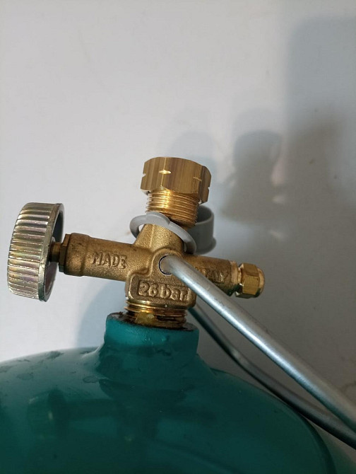 Заглушка латунна на туристичний заправний газовий балон 3/8