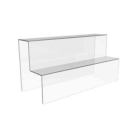 Горка EKOSTAR под товар на 2 ступеньки из акрила 400х150х200 Киев