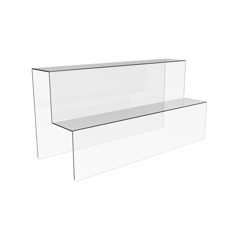 Горка EKOSTAR под товар на 2 ступеньки из акрила 400х150х200 Киев - изображение 2