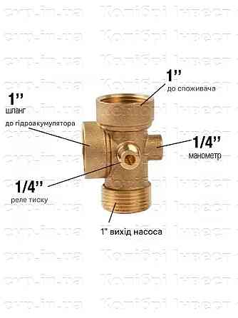 Гребёнка 5-ти ходовая 80мм (пятерник) OPTIMA с выходами 1/4″вр 1/4″нр на одной оси (DS 005 C) (000020922) Киев