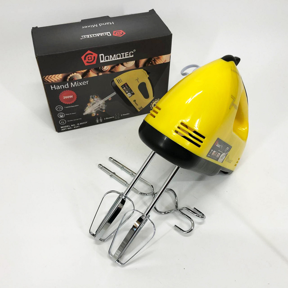 Портативный ручной миксер DOMOTEC, Ручной кухонный миксер для кондитера кухонный помощник UT-77 Львов - изображение 9