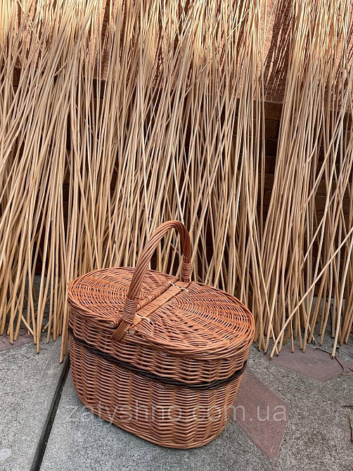 Кошик пікнік з лози Київ - фото 3