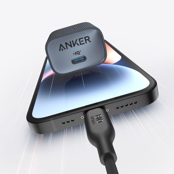 Мережевий зарядний пристрій Anker PowerPort 511 Nano IV — 30 W USB-C Black (A2337G11) ( Чорний ) Харків - фото 2