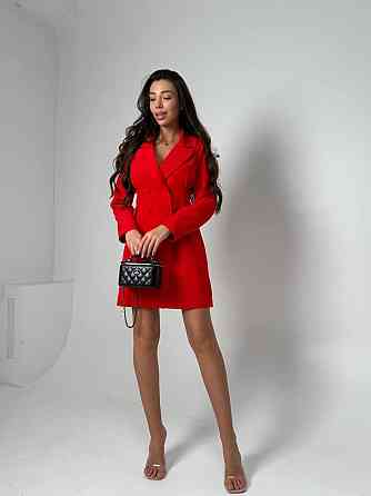 Женское базовое платье-пиджак на подкладке костюмка Одесса