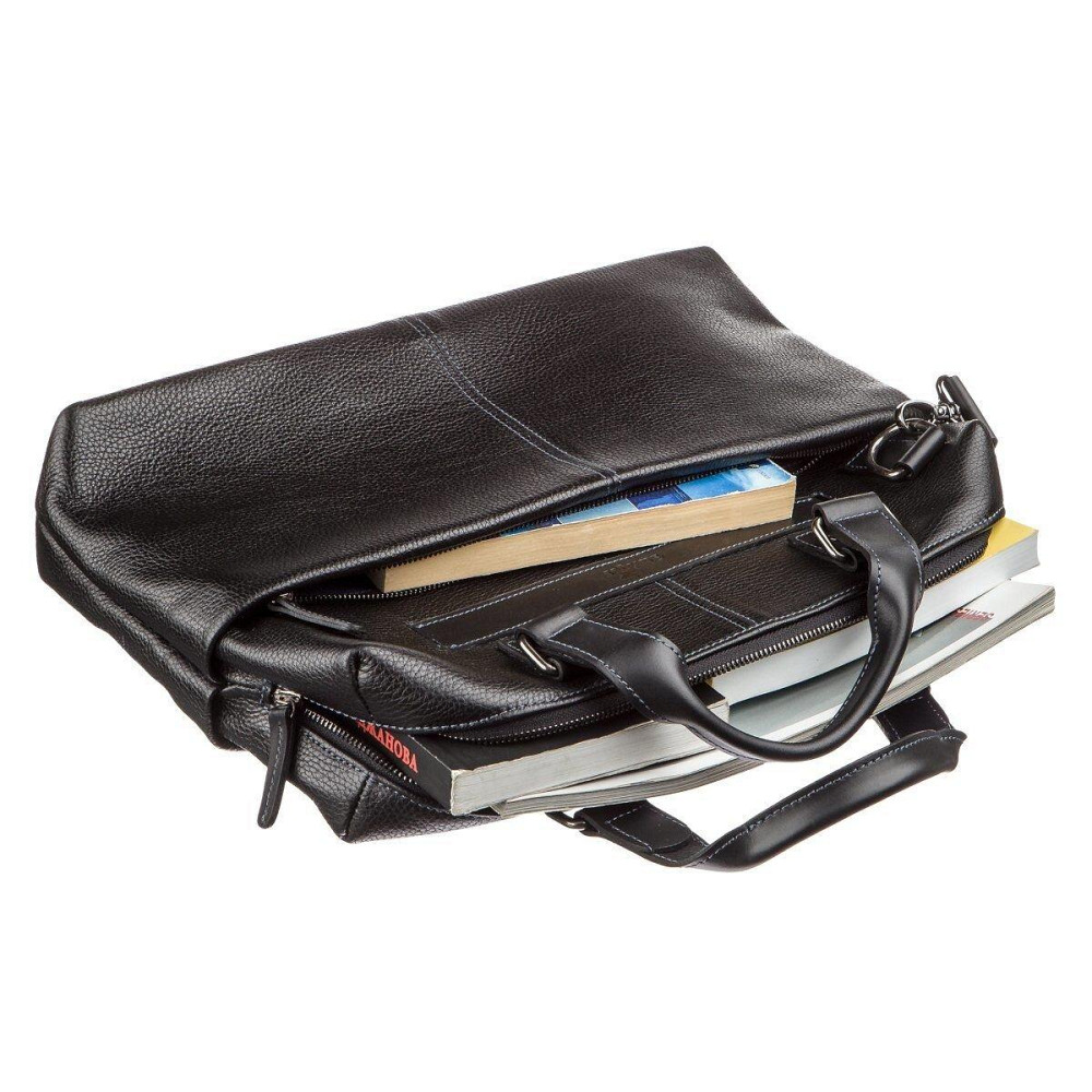 Сумка для ноутбука из кожи флотар SHVIGEL 11243 Черная Киев - изображение 1