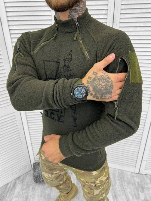 Тактическая флиска солдат крест олива Одесса - изображение 2