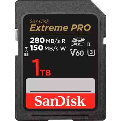 Карта пам&apos;яті SanDisk 1TB SDXC class 10 UHS-II U3 V60 Extreme Pro (SDSDXEP-1T00-GN4IN) Вінниця