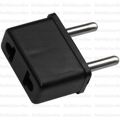 Переходник сетевой, универсальный, плоский, чёрный Полтава - изображение 1
