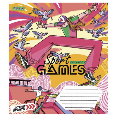 Тетрадь 1 вересня А5 Sport games 36 листов, клетка (766674) Винница - изображение 4