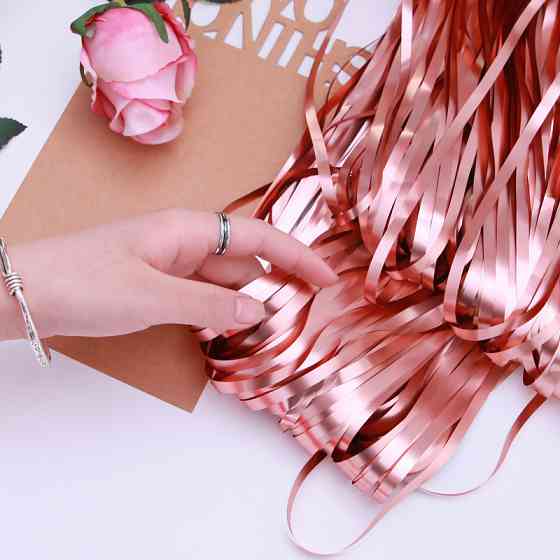 Дощик для фотозони матовий 2 м на 1 м рожеве золото Київ