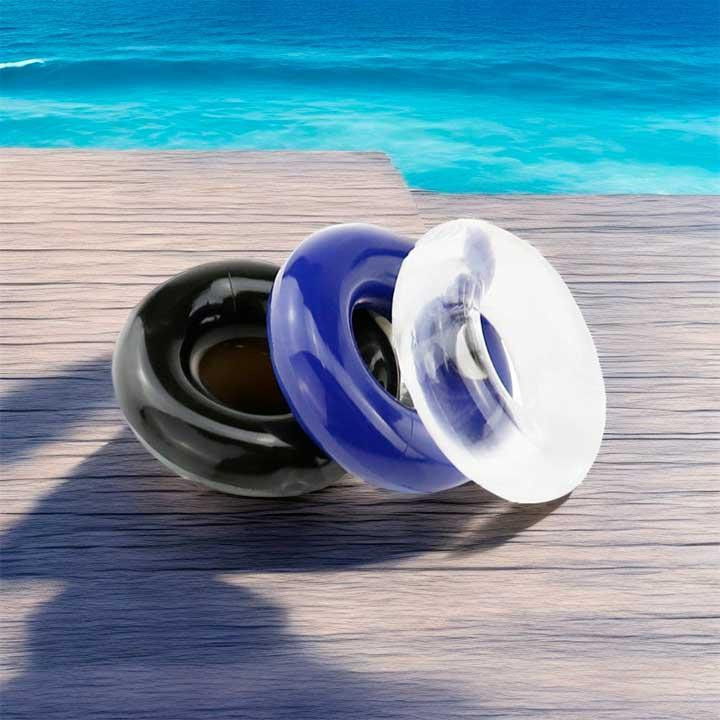 Набір рекційних кілець (3 шт.) прозорий, чорний, синій Вінниця - фото 2