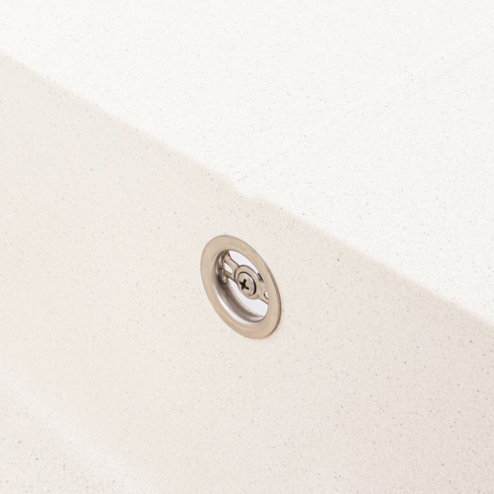 Гранітна мийка VALESO MAGNUM 7950 матова Біла в крапку Коломыя - изображение 6