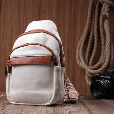 Сумка Vintage Жіноча з однією лямкою через плече з гладкої екошкіри Біла (22768) Вінниця