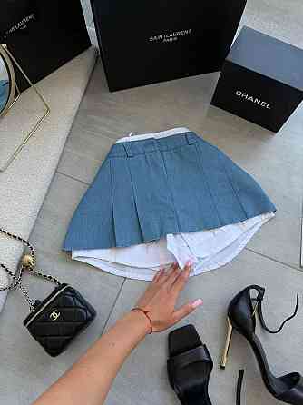 Женская базовая юбка-шорты турецкий джинс Одесса