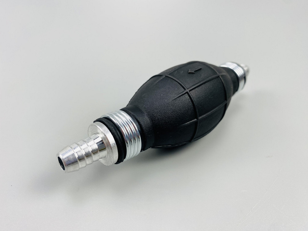 Ручний насос для перекачування рідини з клапаном масло-бензостійка гума алюмінієві наконечники d=10 мм Мукачево - фото 2