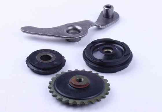 Натягувач ланцюга на мопед Дельта/Альфа, к-т: ролики 3 шт., коромисло Мукачево