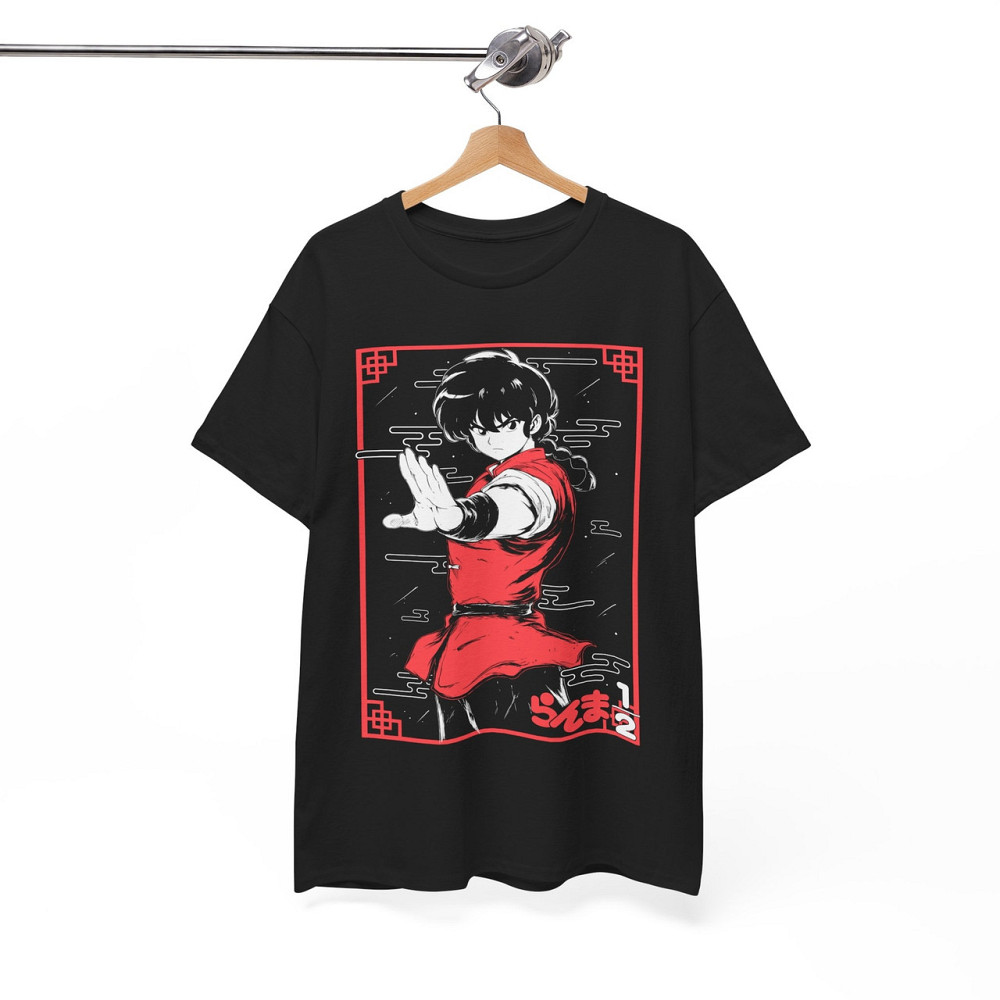 Футболка з аніме принтом Схампоо Руміко Ранма Гірл оверсайз (S/M/L) Чорний AnimeJ0274 Дніпро - фото 6