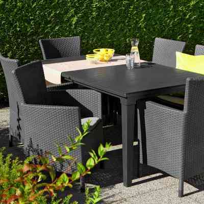 Кресло садовое Allibert Iowa серое (17197853939) Винница