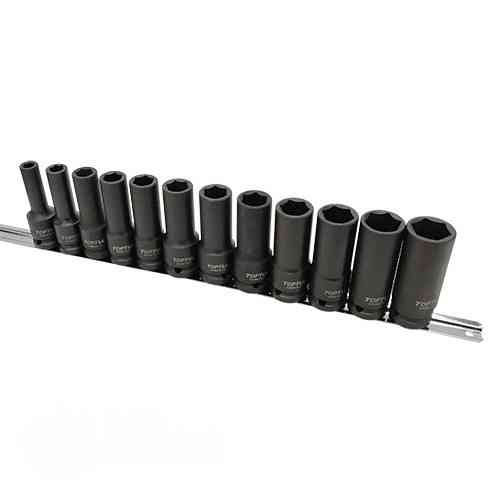 Ударні головки для шиномонтажу (набір на платнке) 1/2" 12 од. 8-22мм TOPTUL GAAQ1614D Одеса