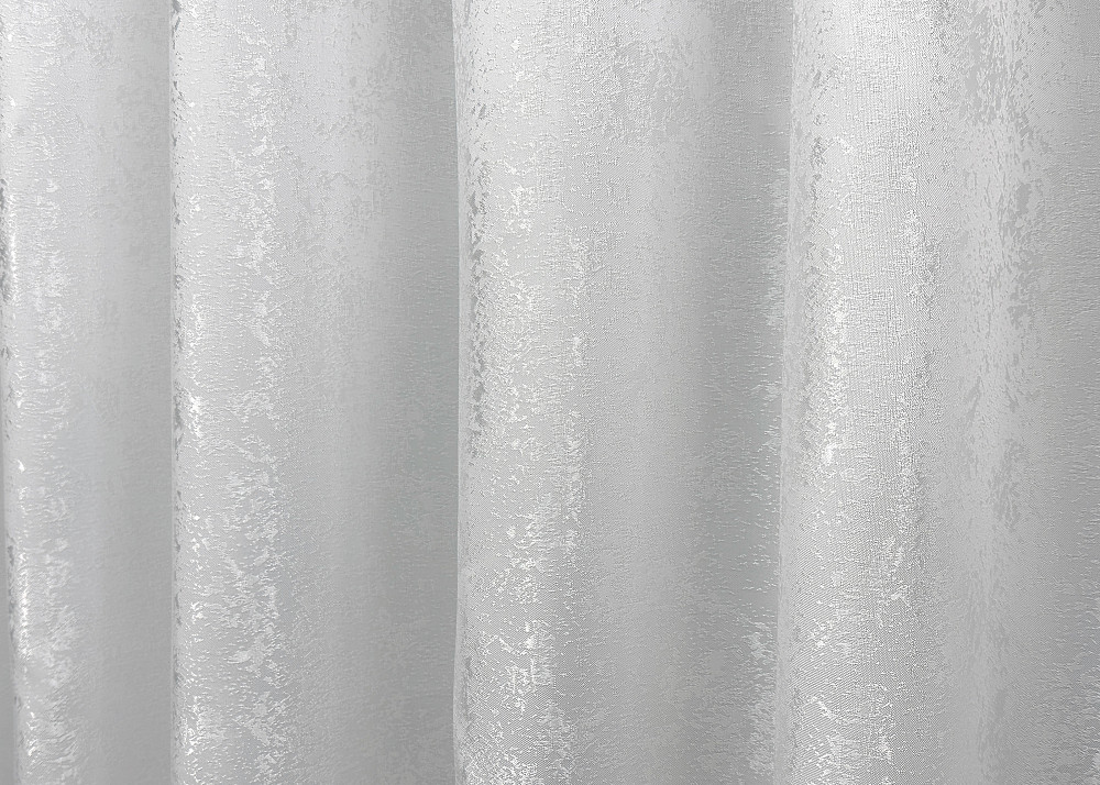 Комплект готових штор VR-Textil Жакард Мармур Al1 № 1300ш Білий 100х270 см 2 шт (31-573) Київ - фото 8