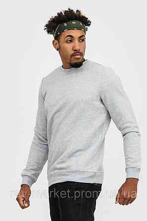 Світшот базовий утеплений Ray Basic чоловічий сірий меланж (U0301M-Grey Heather) S Київ