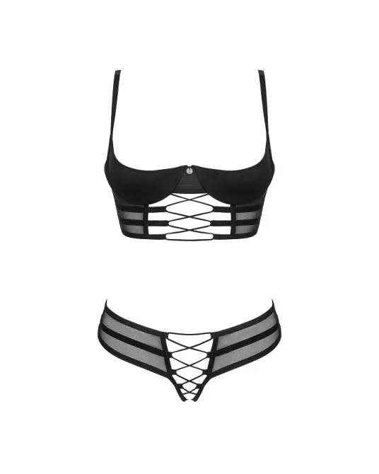 Комплект Obsessive Roxelia 2-pcs crotchless set M/L Львов - изображение 3