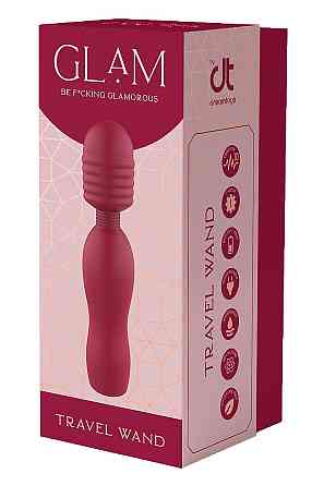 Вібратор мікрофон Dream Toys Glam Travel Wand, червоний Sex Aura Київ