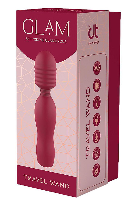 Вібратор мікрофон Dream Toys Glam Travel Wand, червоний Sex Aura Київ - фото 4