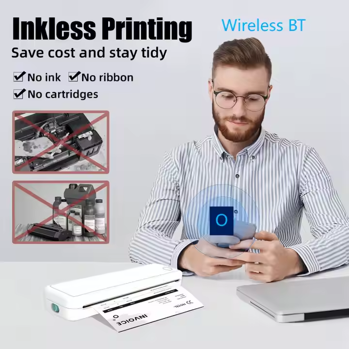 Портативний бездротовий принтер (термопринтер) А4 Вінниця - фото 7