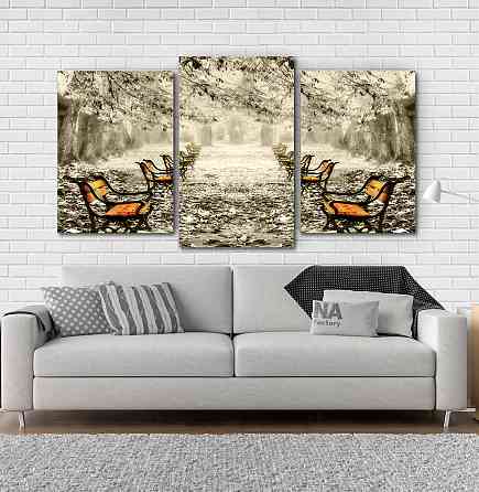 Модульна картина Осінній парк (53х100см) Art-102_3 Київ