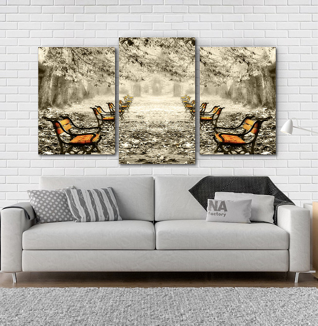 Модульна картина Осінній парк (53х100см) Art-102_3 Київ - фото 2