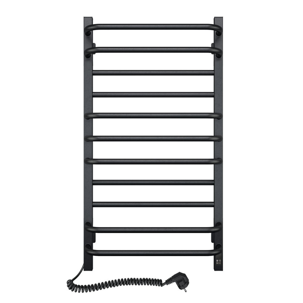 Рушникосушка електрична Navin Грандіс 480х800 Sensor лівобічна з таймером, чорний муар Київ - фото 1