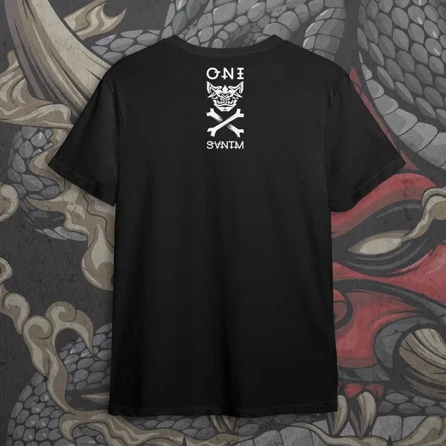 Футболка чоловіча з  принтом Oni Mask Розмір 48 Anime1030 Дніпро - фото 4