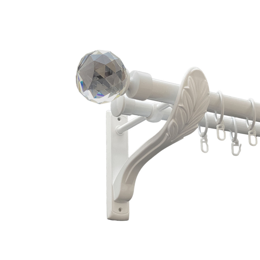 Карниз Orvit Люміера металевий дворядний ретро Арктіс 25\19 мм 300 см (00-00010477) Львів - фото 1