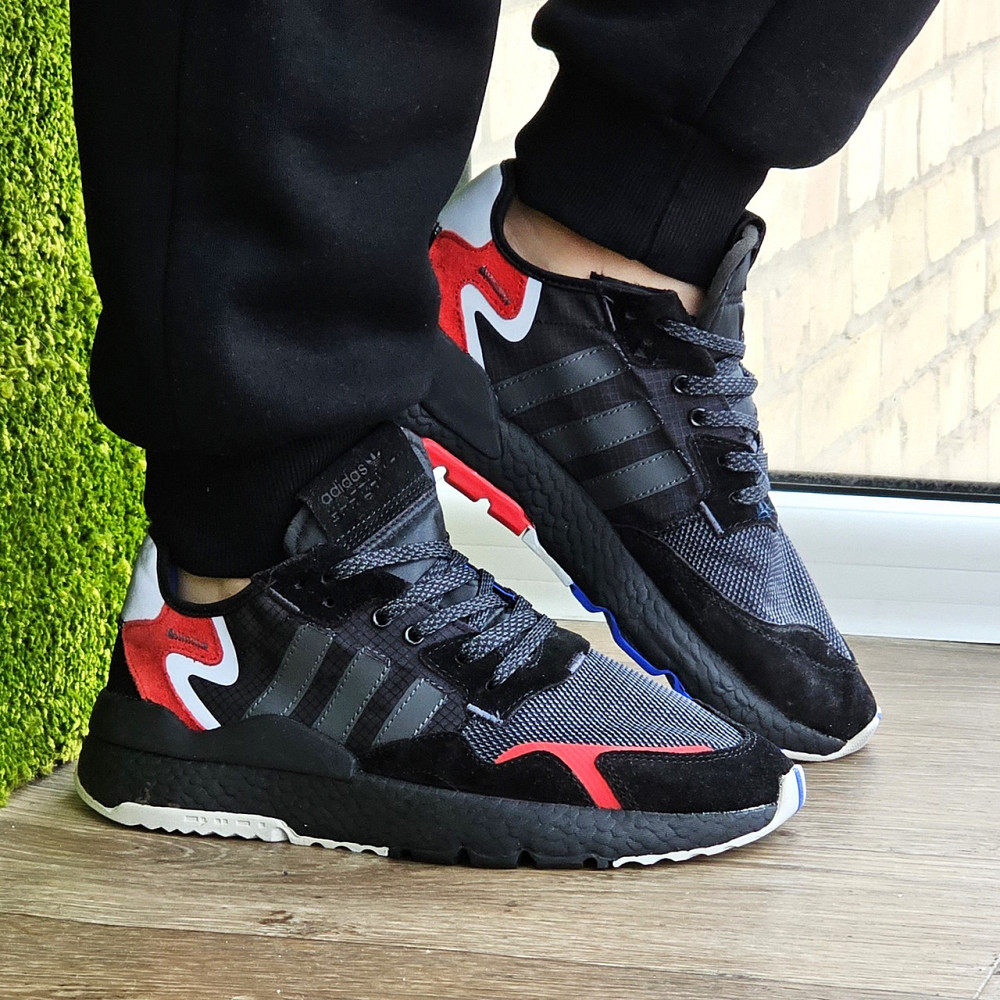 Літні Кросівки Adidas Jogger Сіточка Чорні Адідас Бігові Легкі (розміри: 41,42,43,44,45) Відеовідвід Дніпро - фото 2