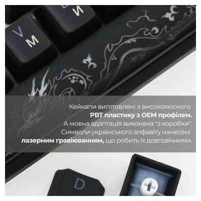 Клавіатура Ducky One 3 SF Cherry MX Red RGB UA USB Black (DKON2167ST-RUAPXCLAWSC1) Вінниця