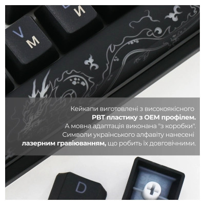 Клавіатура Ducky One 3 SF Cherry MX Red RGB UA USB Black (DKON2167ST-RUAPXCLAWSC1) Вінниця - фото 3