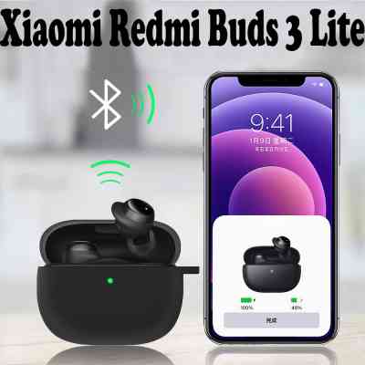 Чохол для навушників BeCover Silicon для Xiaomi Redmi Buds 3 Lite Black (707468) Вінниця